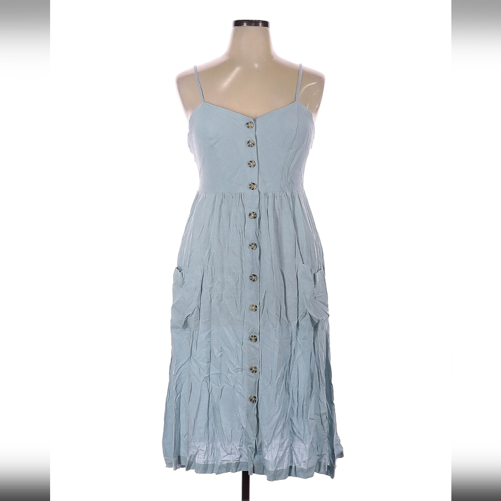 Blue Button-Down Sundress